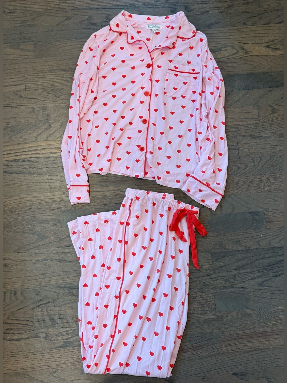 NWOT | PJ Salvage | Wildest Dream Heart Pajama Set | Pink | Size M - Picture 7 of 11
